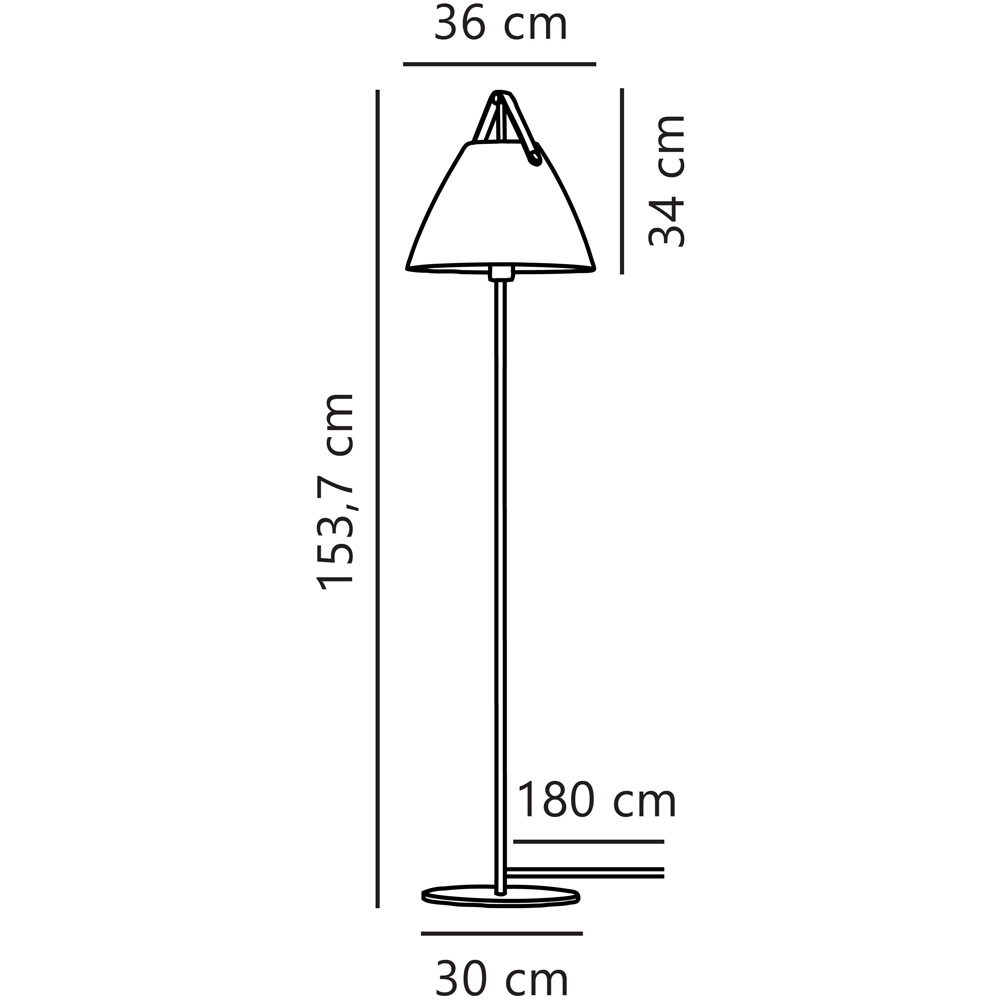 Nordlux Strap Black Floor Lamp Image 5