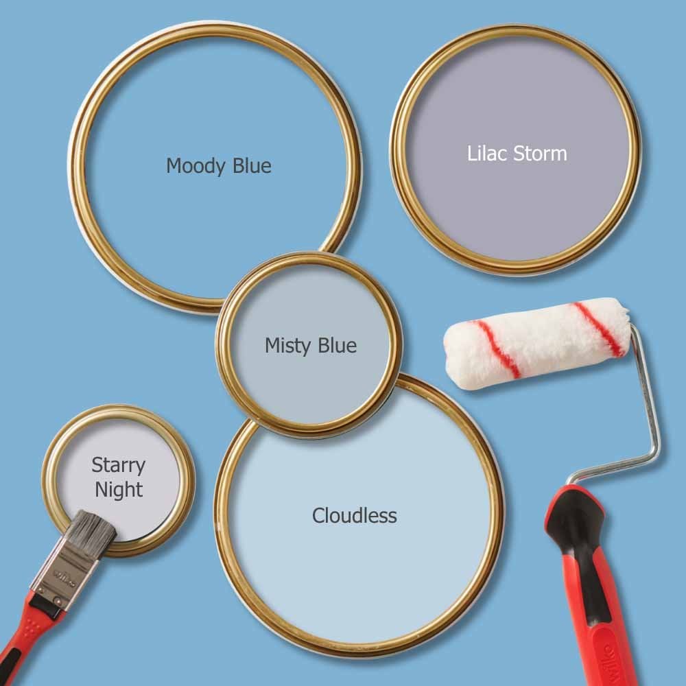 Wilko Tough & Washable Moody Blue Matt Emulsion Paint 2.5L Image 5