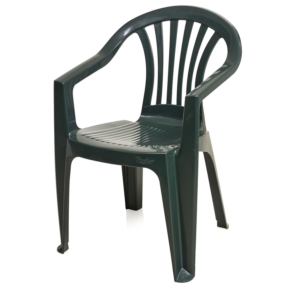 Wilko Low Back Garden Chair Green Image 1