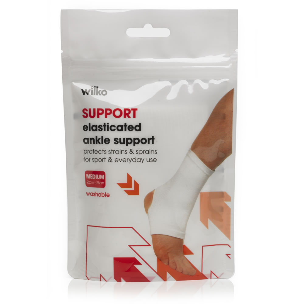 Wilko Elasticated Ankle Support 22cm x 25cm Image
