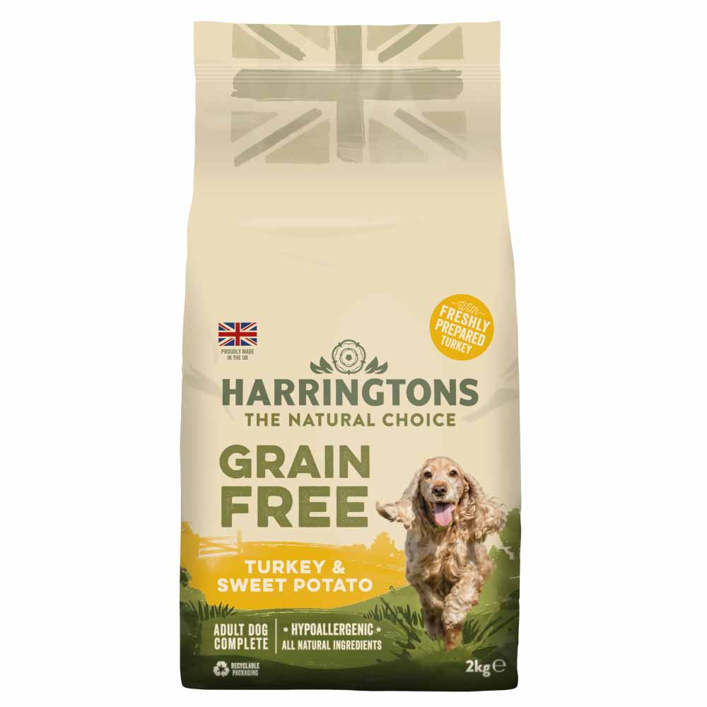 Harringtons Grain Free Hypoallergenic Turkey & Sweet Potato Dog Food 2kg Image