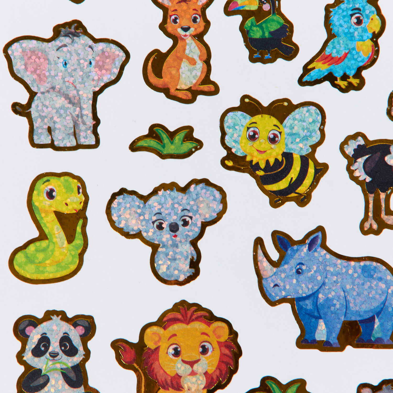 Animal Outline Stickers Multicolour Image 5