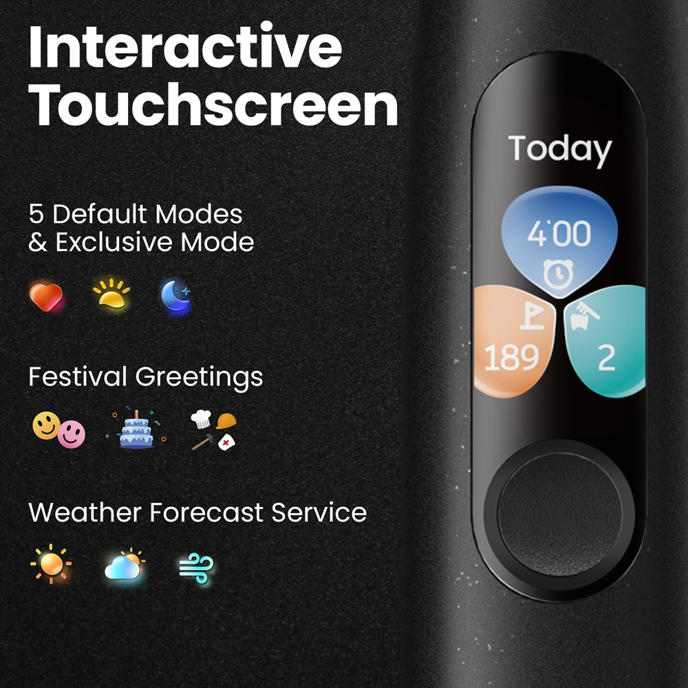 Oclean X Ultra S WiFi Smart Green Sonic Electric Toothbrush Image 5