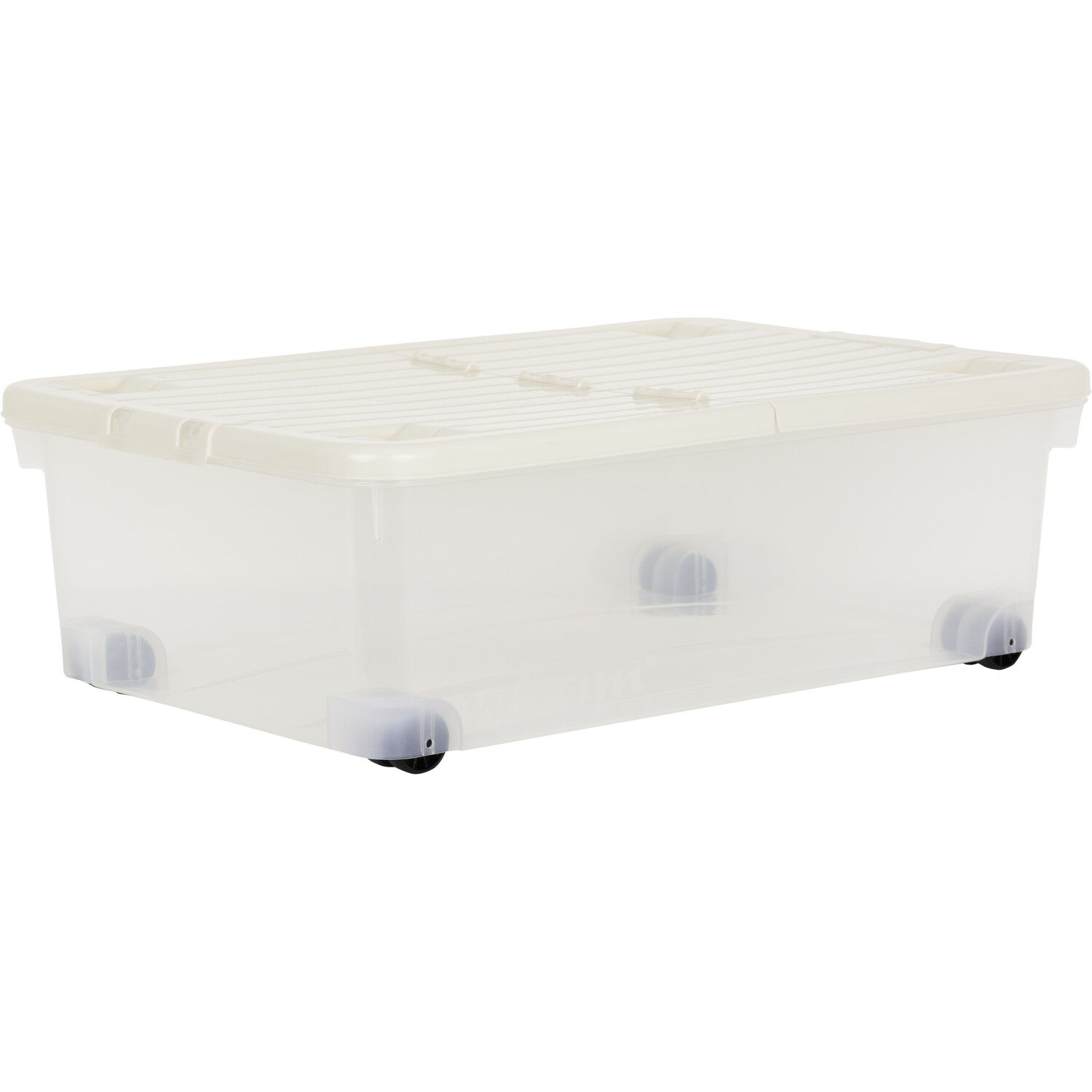 Wham 32L Pale Storage Box with Wheels and Folding Lid Image 2