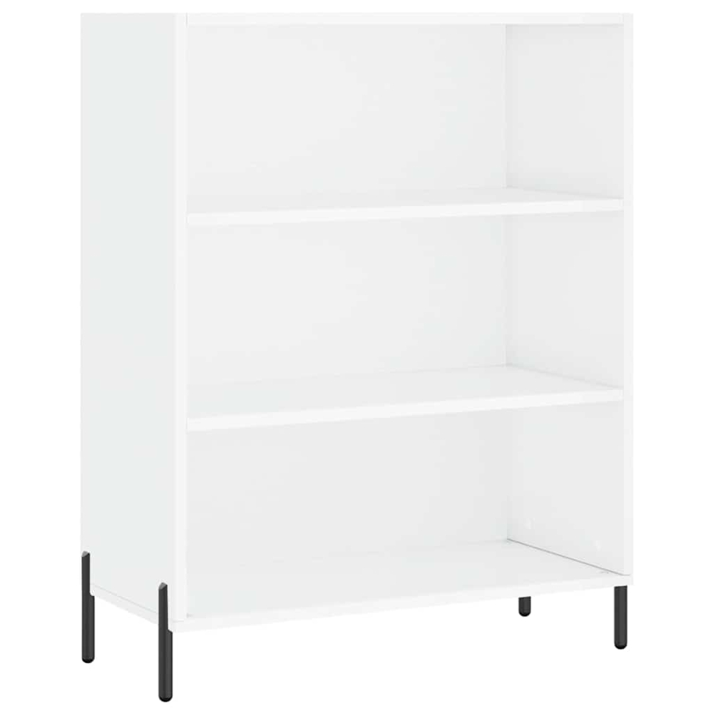 vidaXL 2 Glass Door 3 Shelf White Highboard Image 7