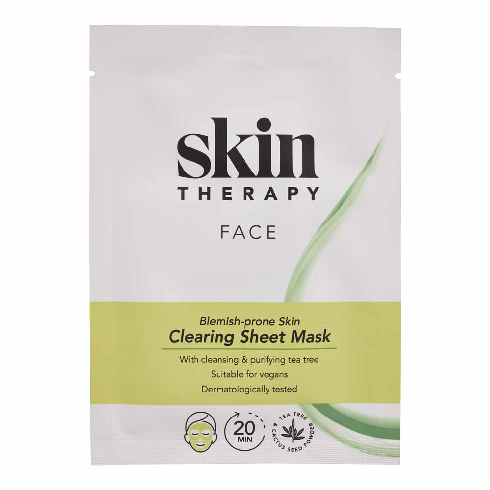 Skin Therapy Tea Tree Face Clearing Sheet Mask Image 1