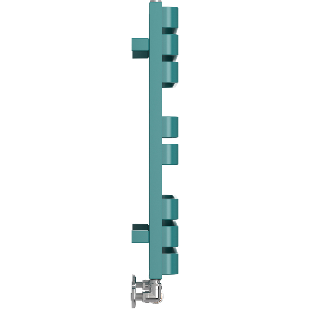 Terma Warp T Bold Matt Teal Heated Towel Rail 1569 BTU 655 x 500mm Image 4