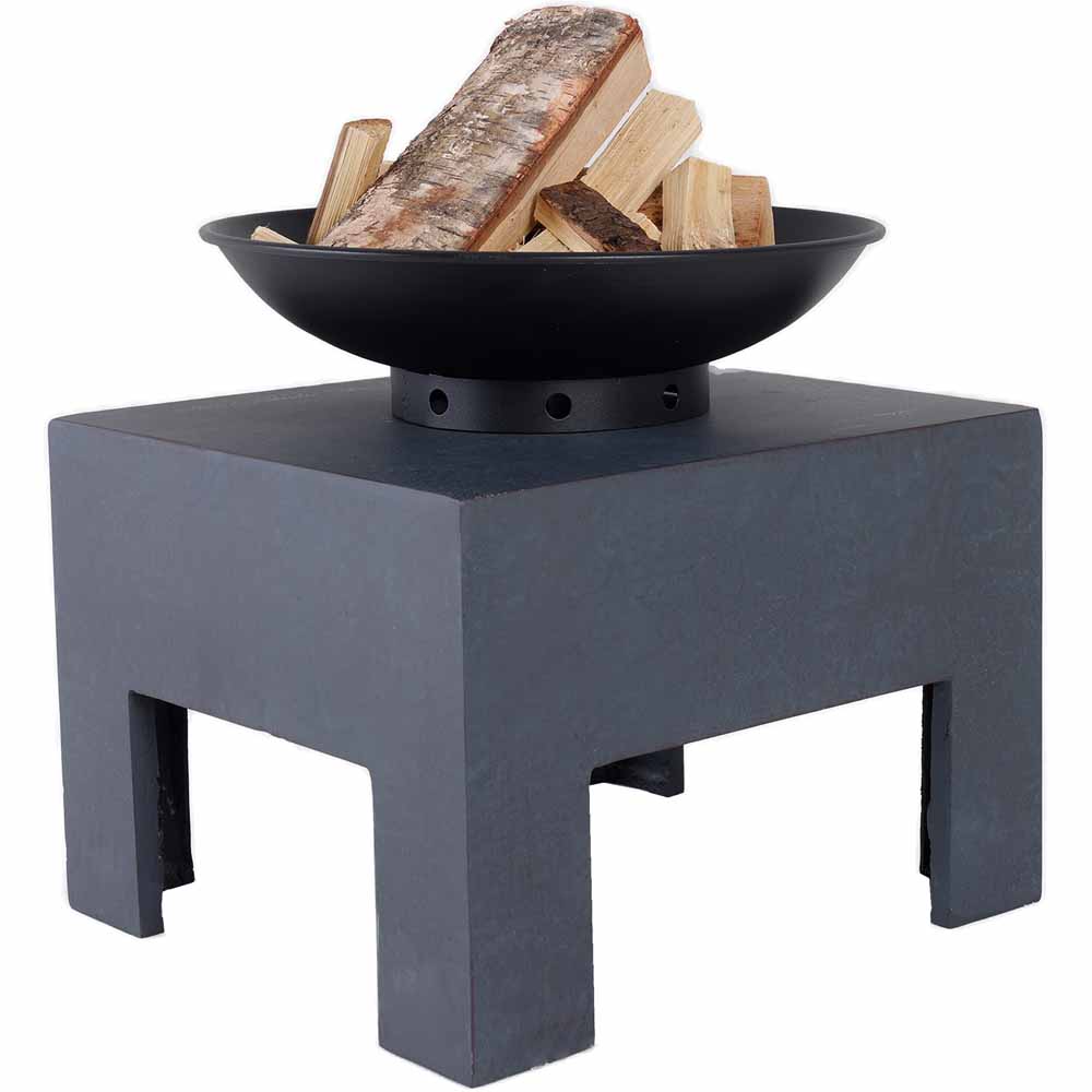 Charles Bentley Large Fire Bowl With Square Stand Image 3