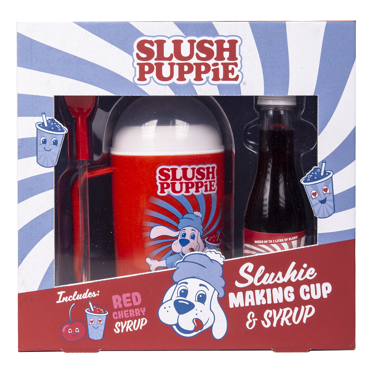 G&G Slush Puppie Red Cherry Slushie Making Cup and Syrup Image 1