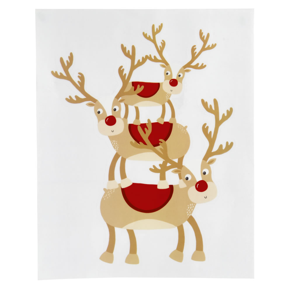Wilko Kids Christmas Rudolf Window Sticker Image 4