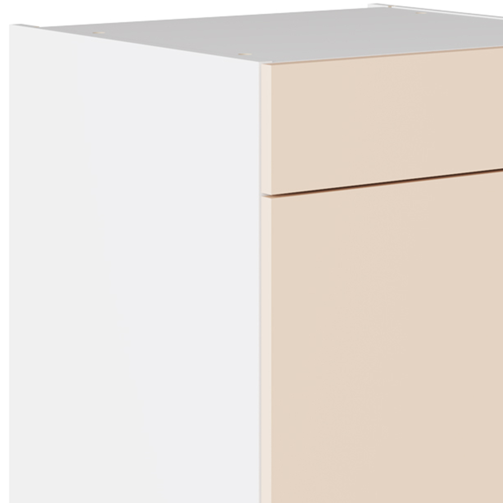 Kitchen Kit Slab Supergloss Cashmere Drawerline Base Cabinet 600mm Image 2