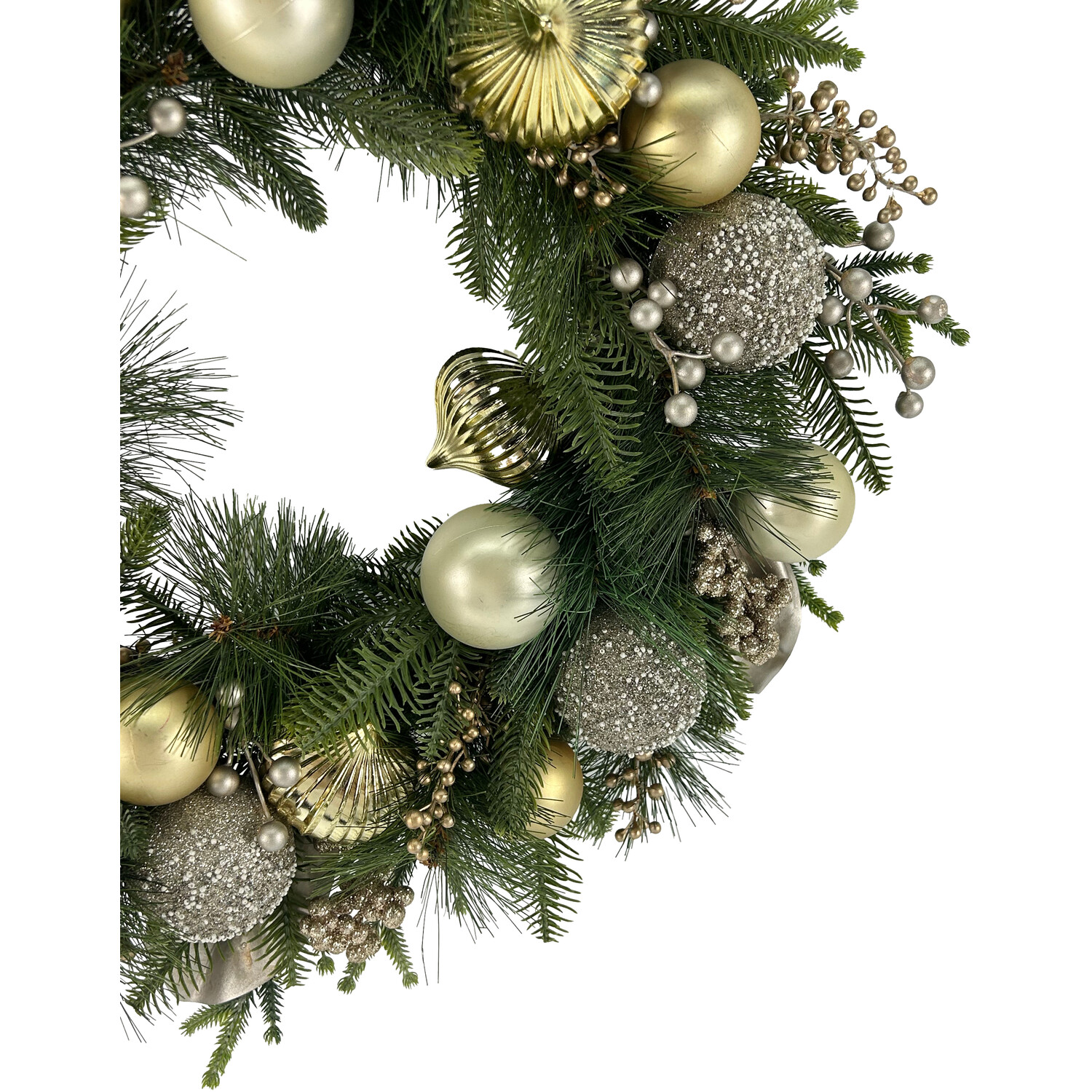Gold Bauble Wreath Image 2