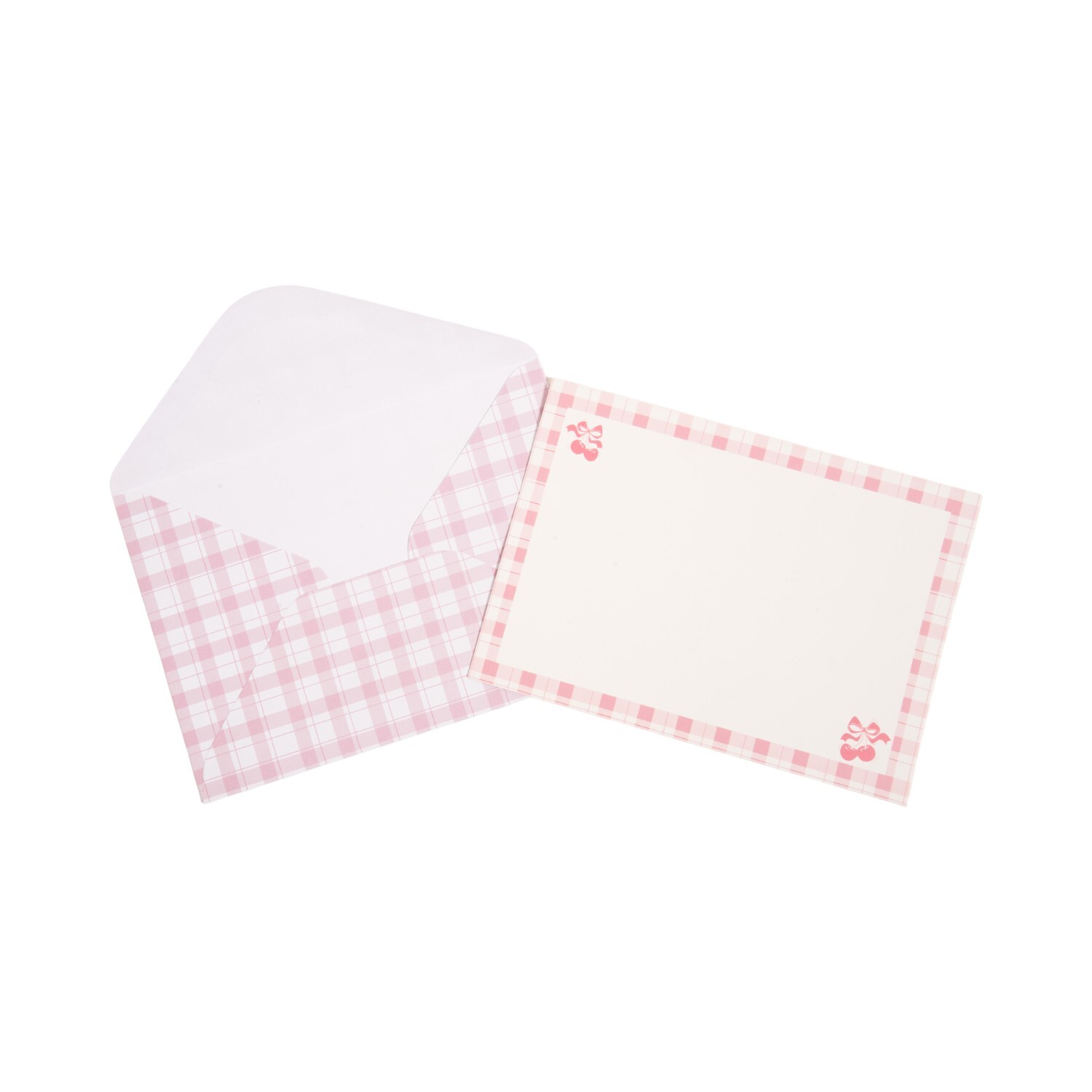Set of 32 Printed Cards and Envelopes Pink Image 5