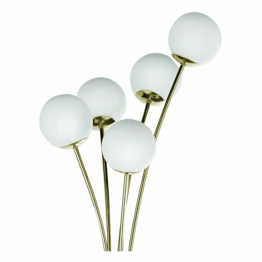 The Lighting and Interiors Gold Jackson Floor Lamp Image 2
