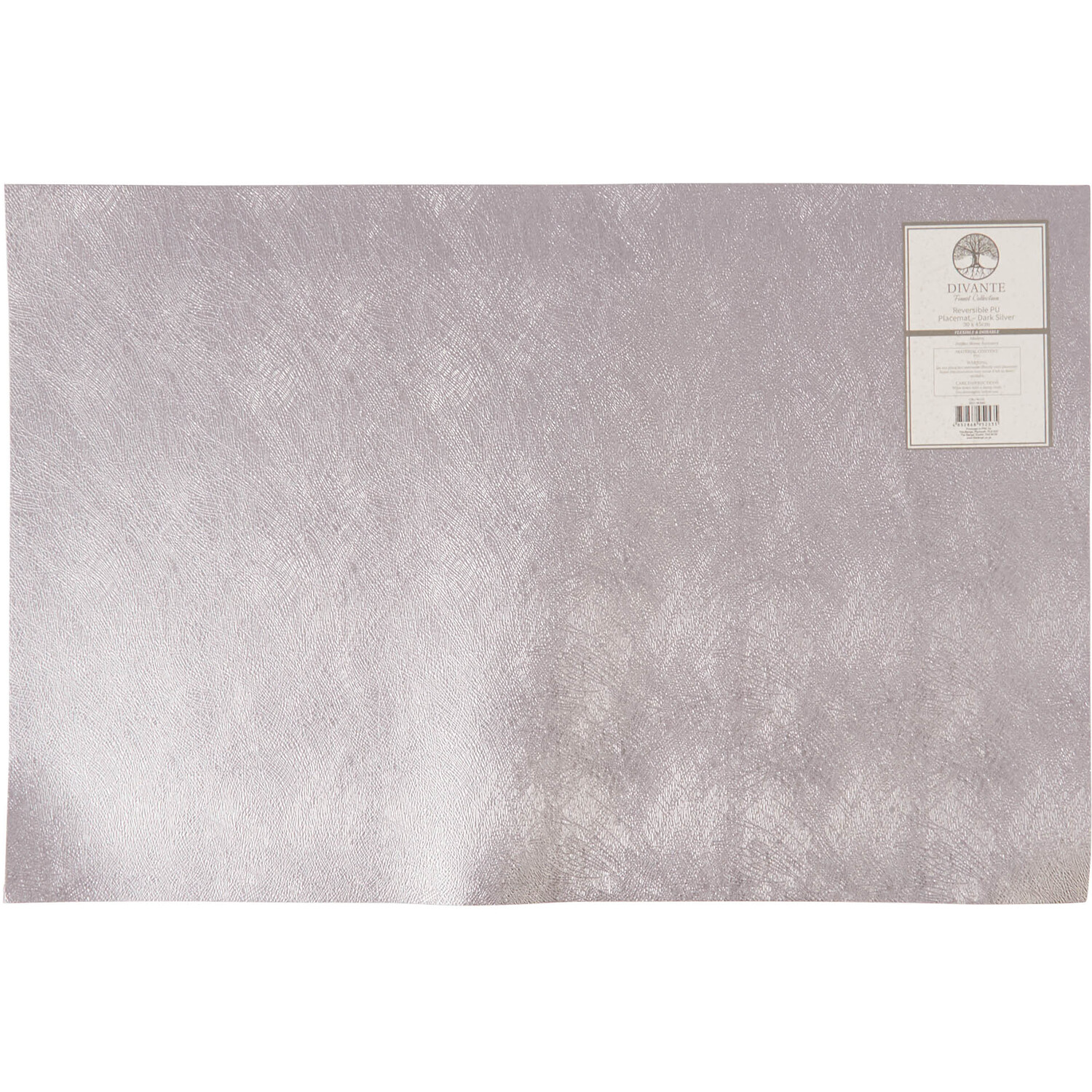Reversible PU Placemat Silver Image 1