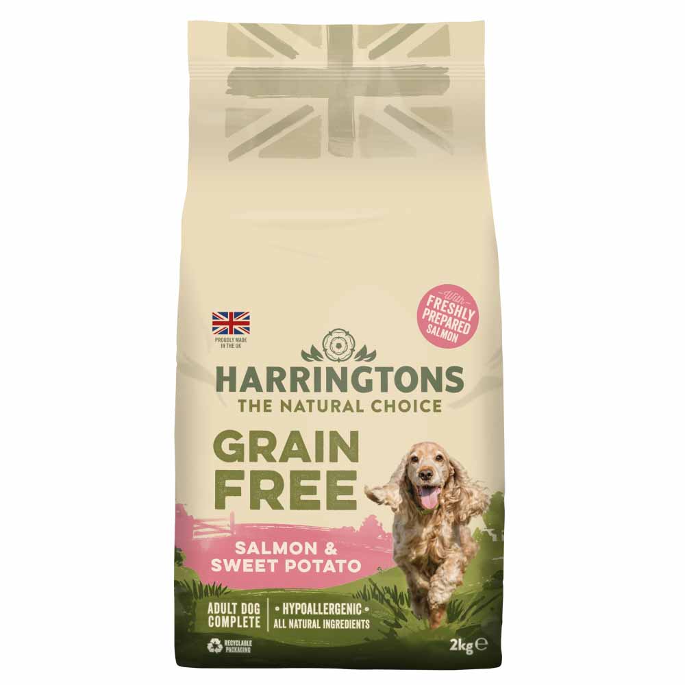 Harringtons Grain Free Hypoallergenic Salmon & Sweet Potato Dog Food 2kg Image