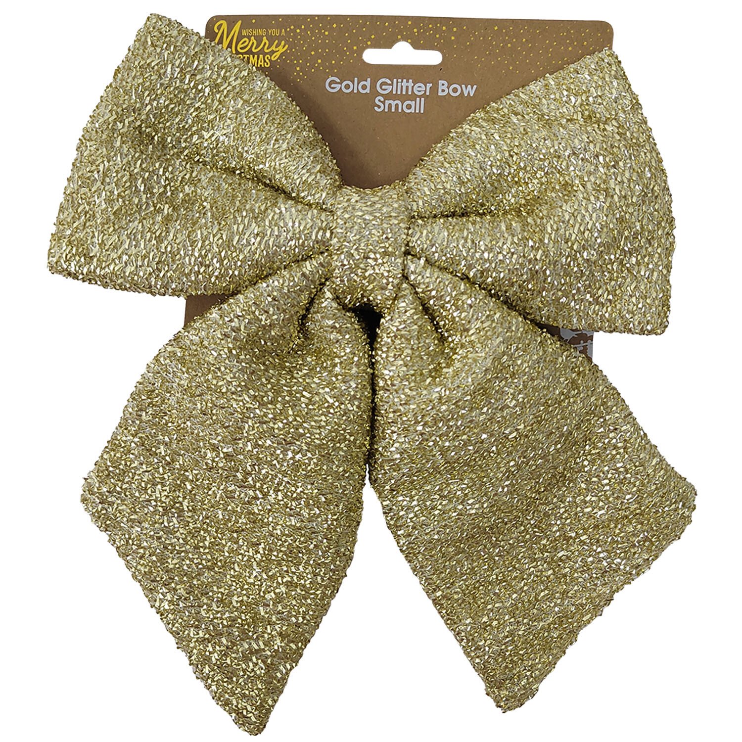 Gold Glitter Bow Small - Gold Image