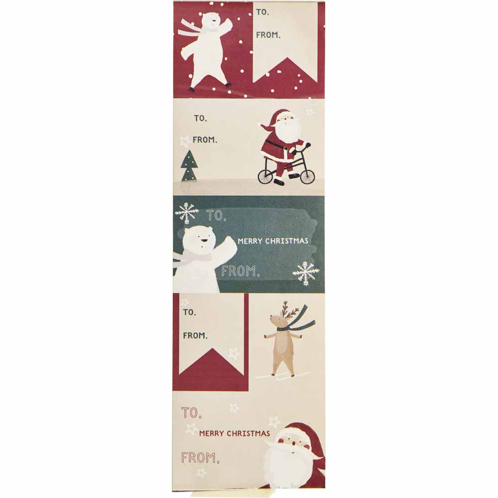 Wilko Alpine Home Gift Label Sticker Roll Image
