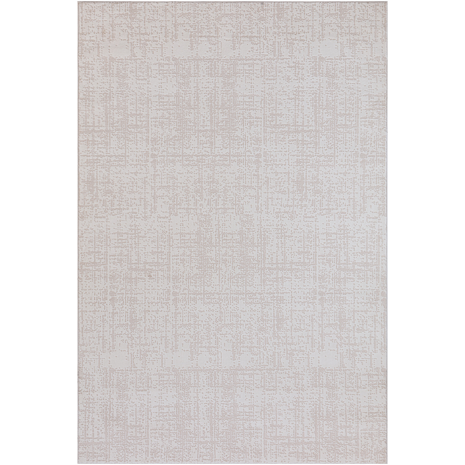 Eden Cream Textured Rug Cream Image 1