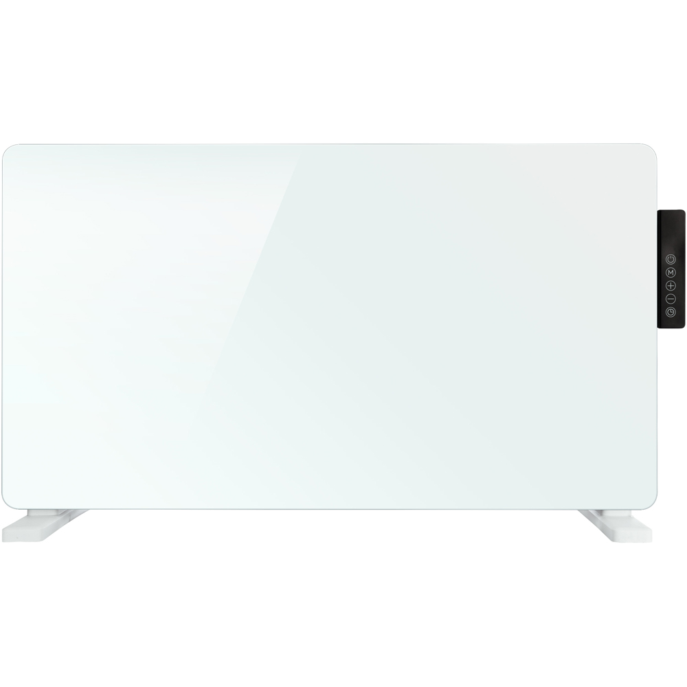 TCP White Glass Heater with Side Control Panel 2000W Image 1