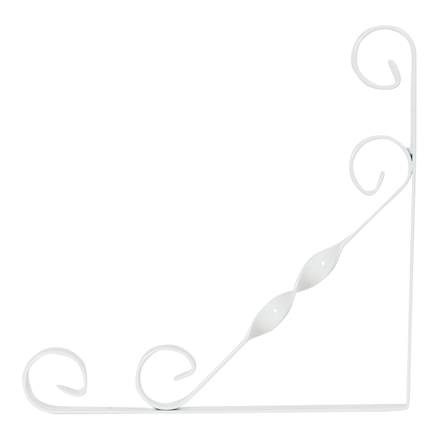 Ornamental Scroll Bracket - White / 20cm Image 1