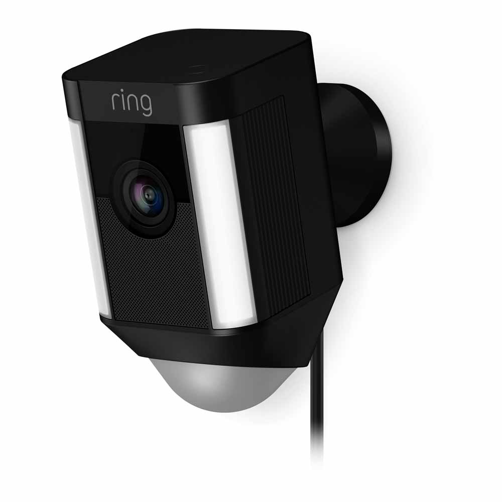 Ring Spotlight Wired Security Camera Black Image 1
