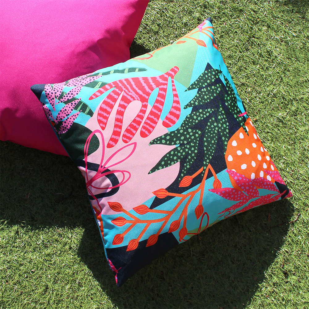 furn. Coralina Multicolour Floral Outdoor Cushion Image 4