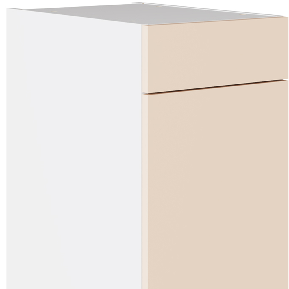 Kitchen Kit Slab Supergloss Cashmere Drawerline Base Cabinet 400mm Image 2