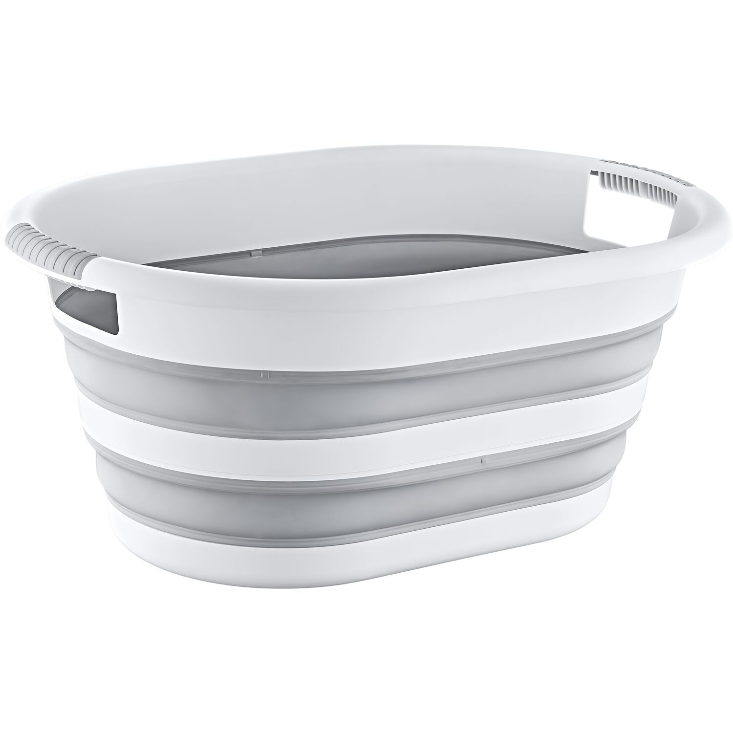 Collapsible Laundry Basket 38L - White Image 1