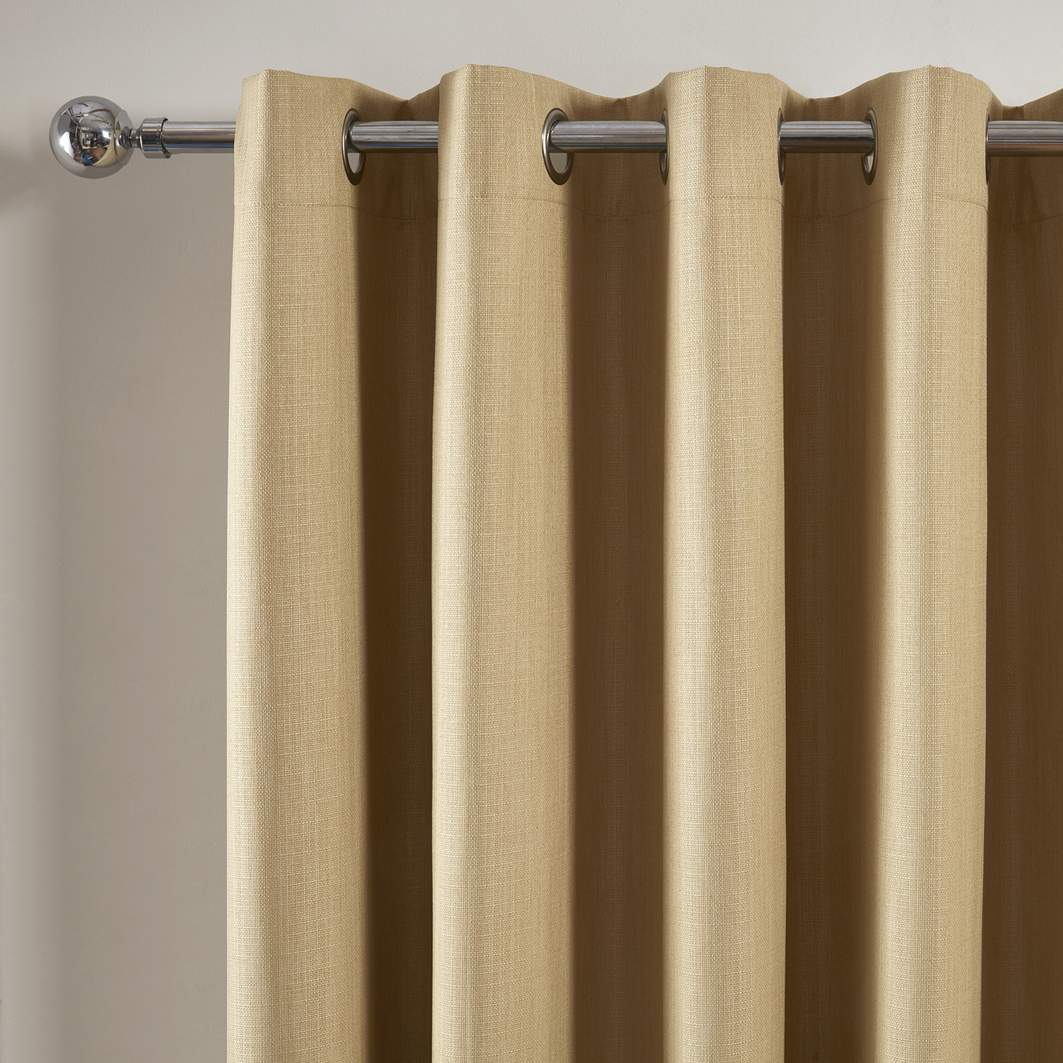 Divante Ochre Hoxton Blackout Eyelet Curtains 168 x 183cm Image 3