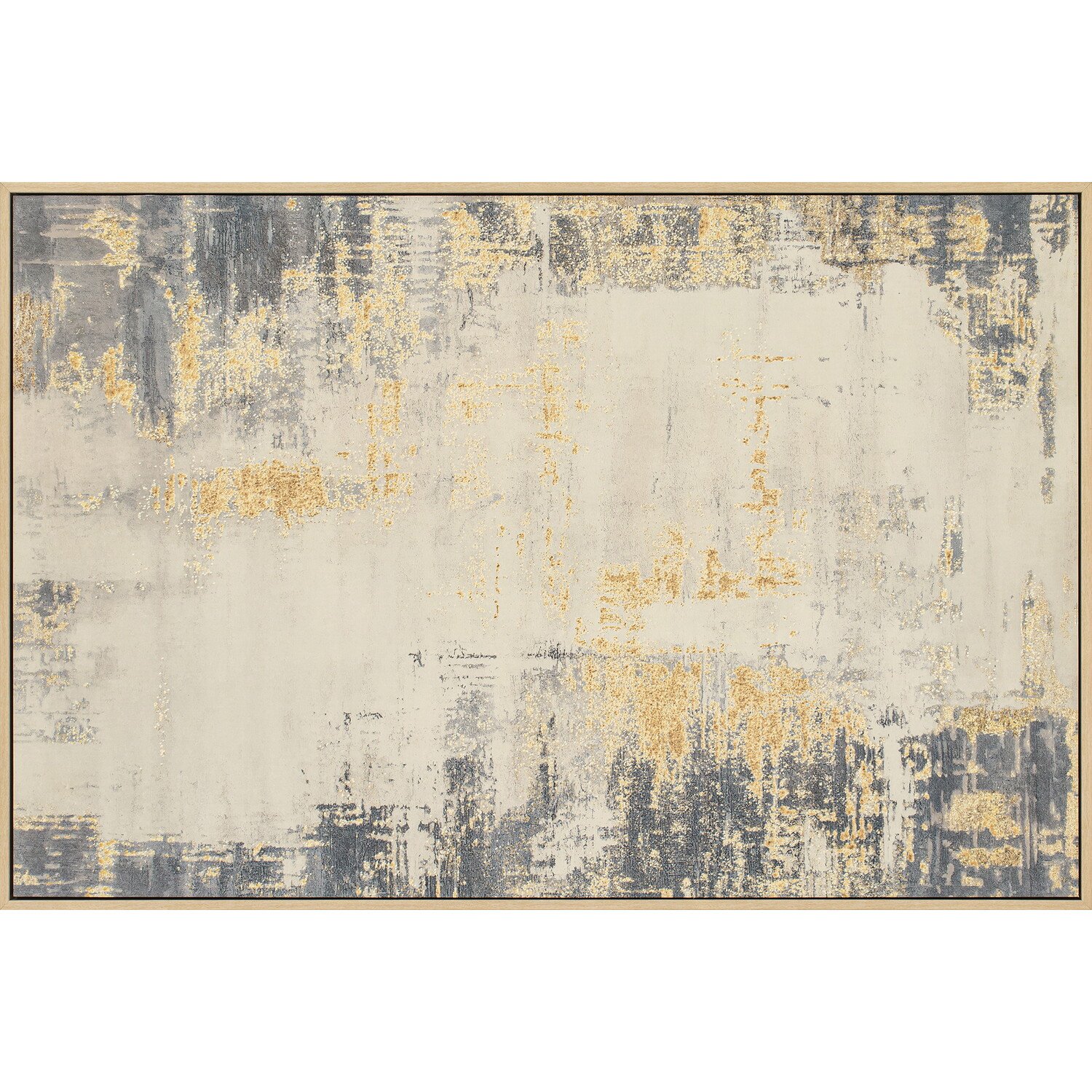 Bronze Carved Effect Contemporary Canvas Image 1