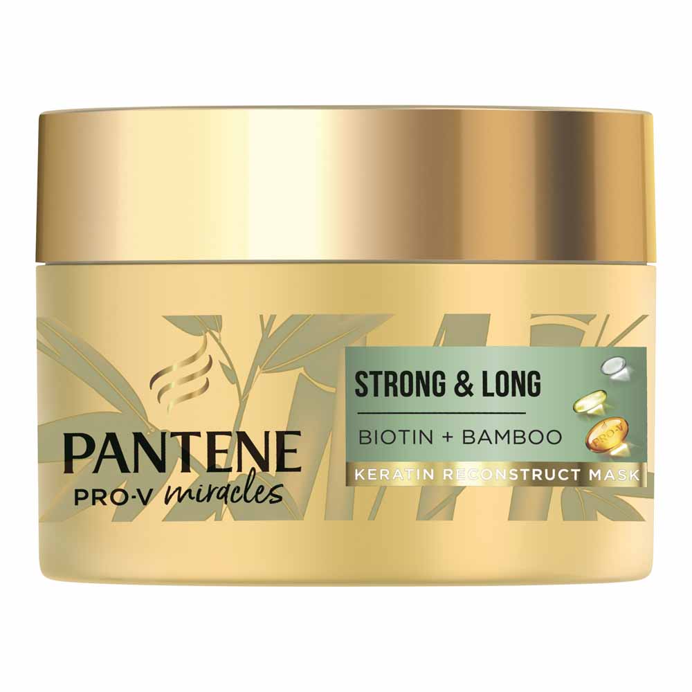 Pantene Strong and Long Keratin Reconstruct Hair Mask 160ml Image