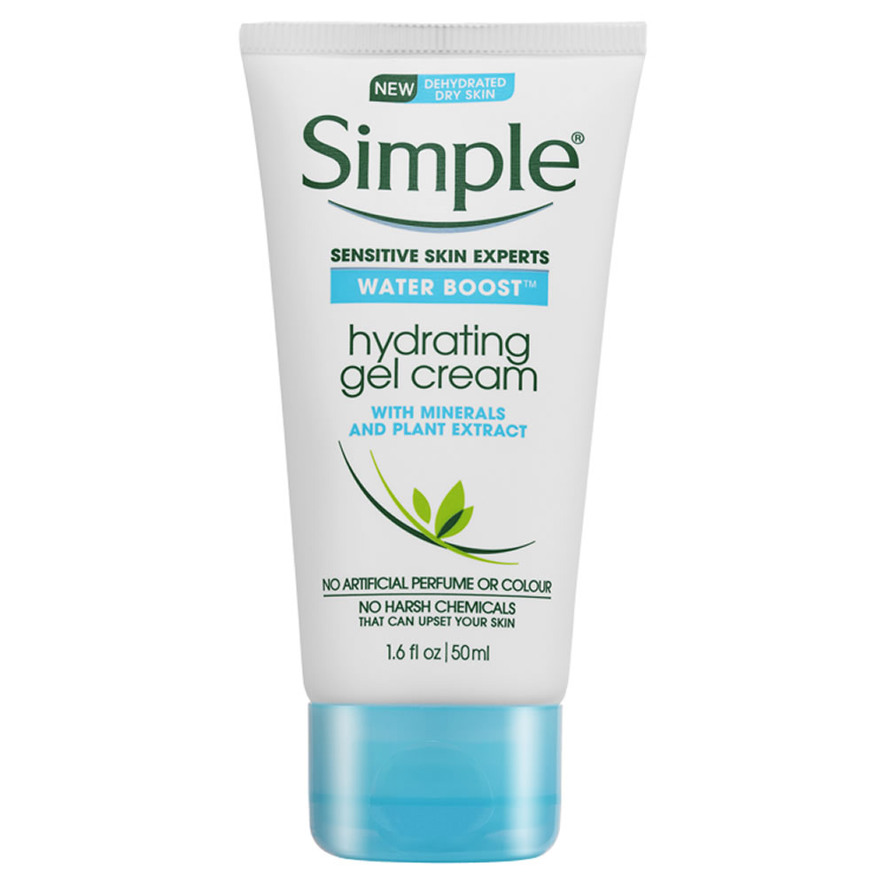 Simple Water Boost Hydrating Gel Cream 50ml Wilko