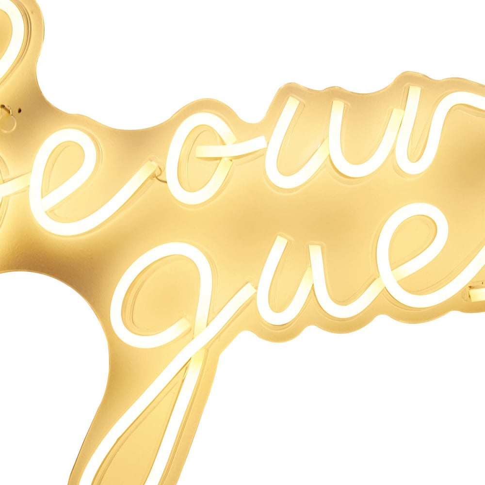 Be Our Guest Neon Sign - Warm White Image 4