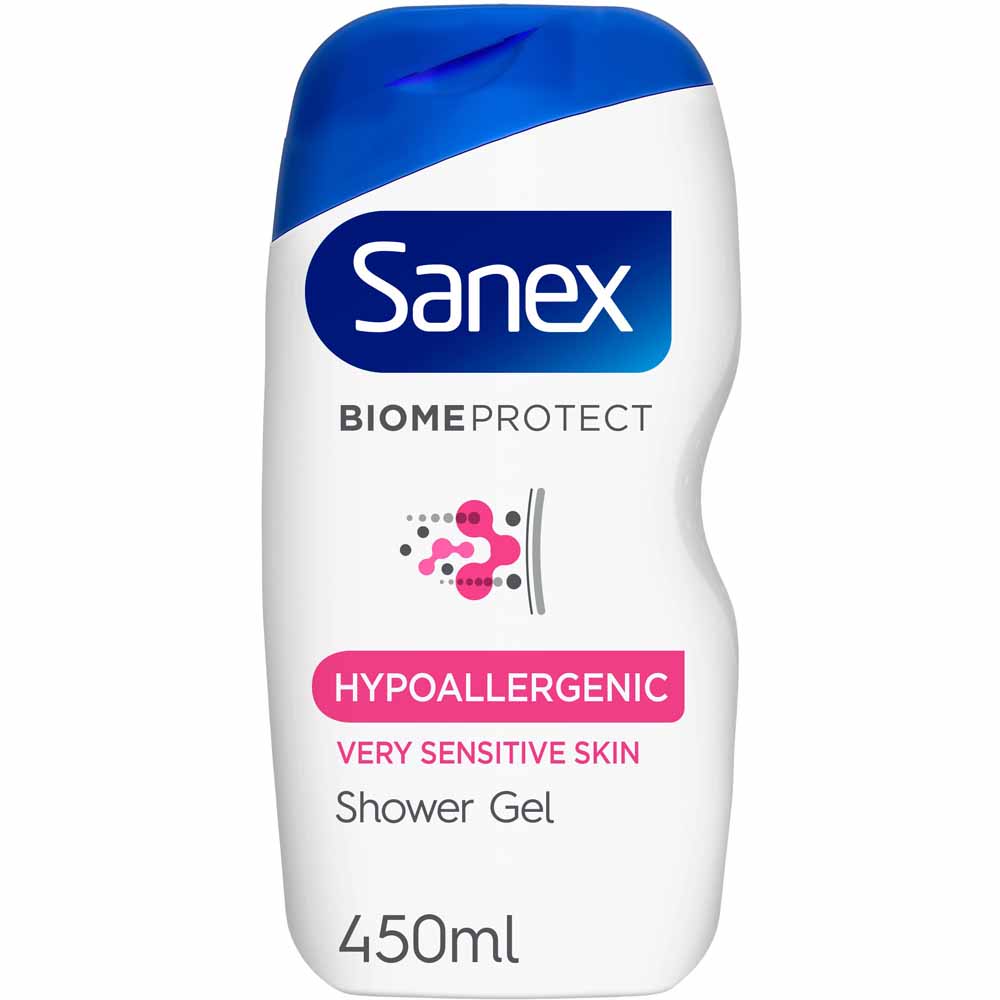 Sanex BiomeProtect Hypoallergenic Shower Gel 450ml Wilko