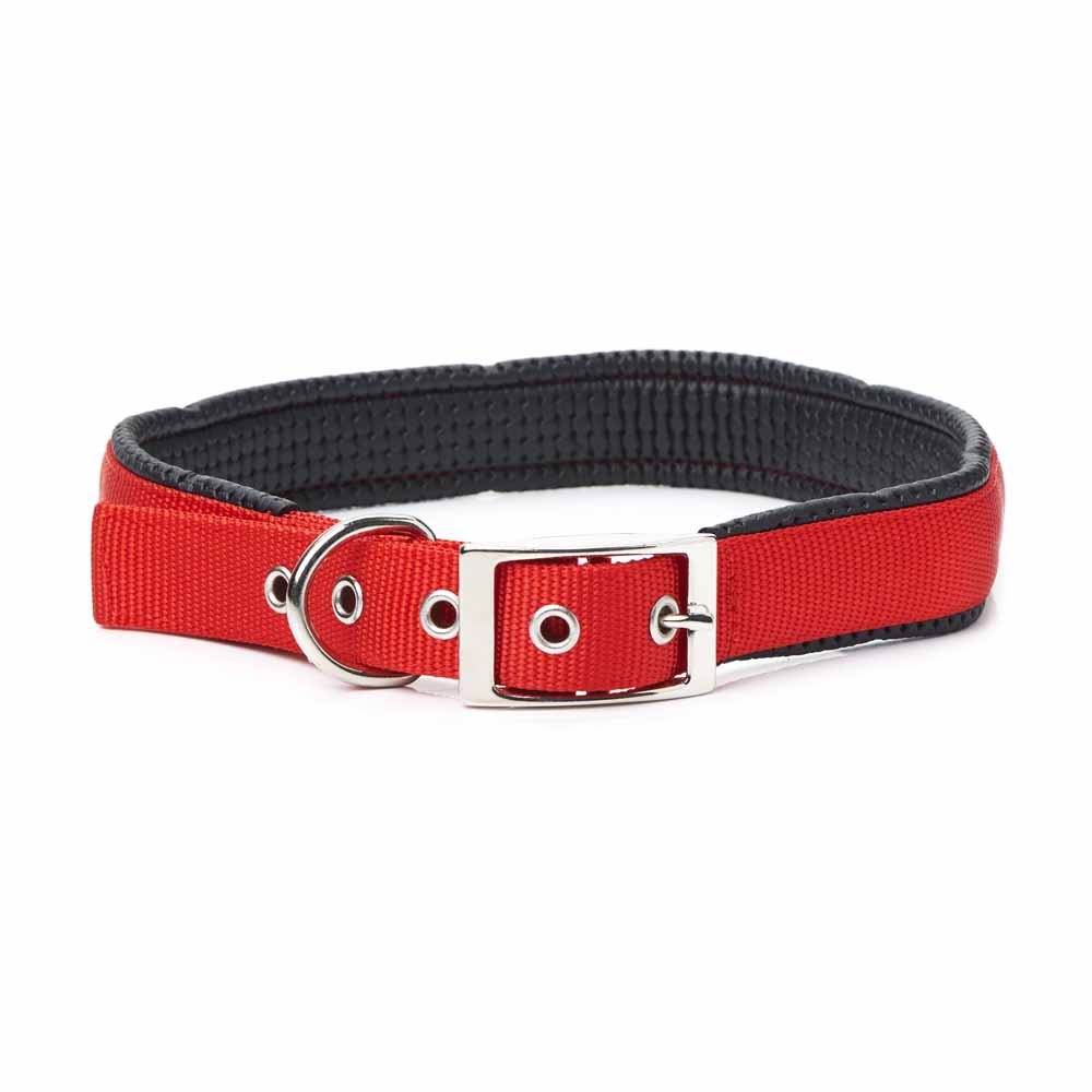Wilko Dog Collar Soft Red Extra Large Image