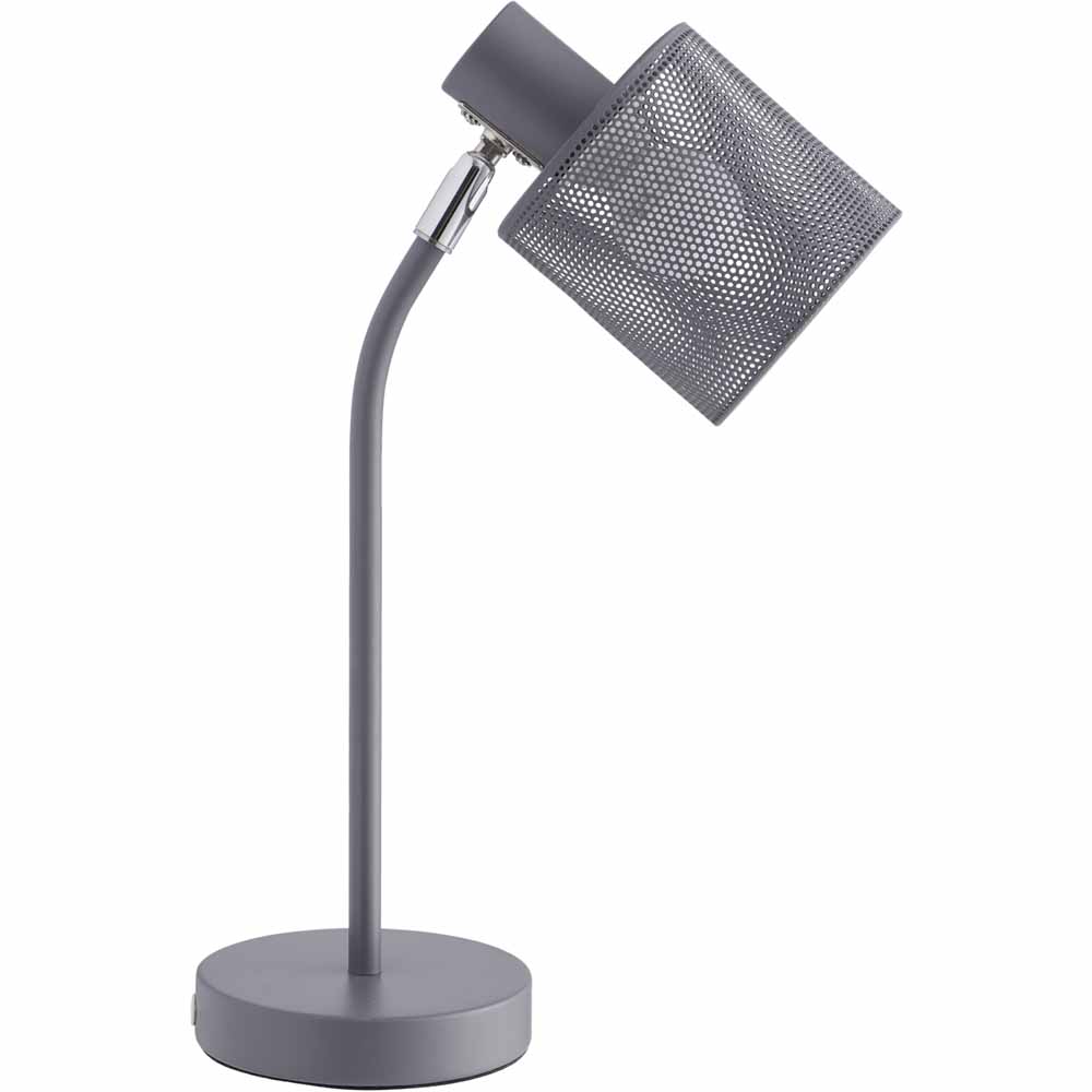 Wilko Slate Perforated Table Lamp Image 2
