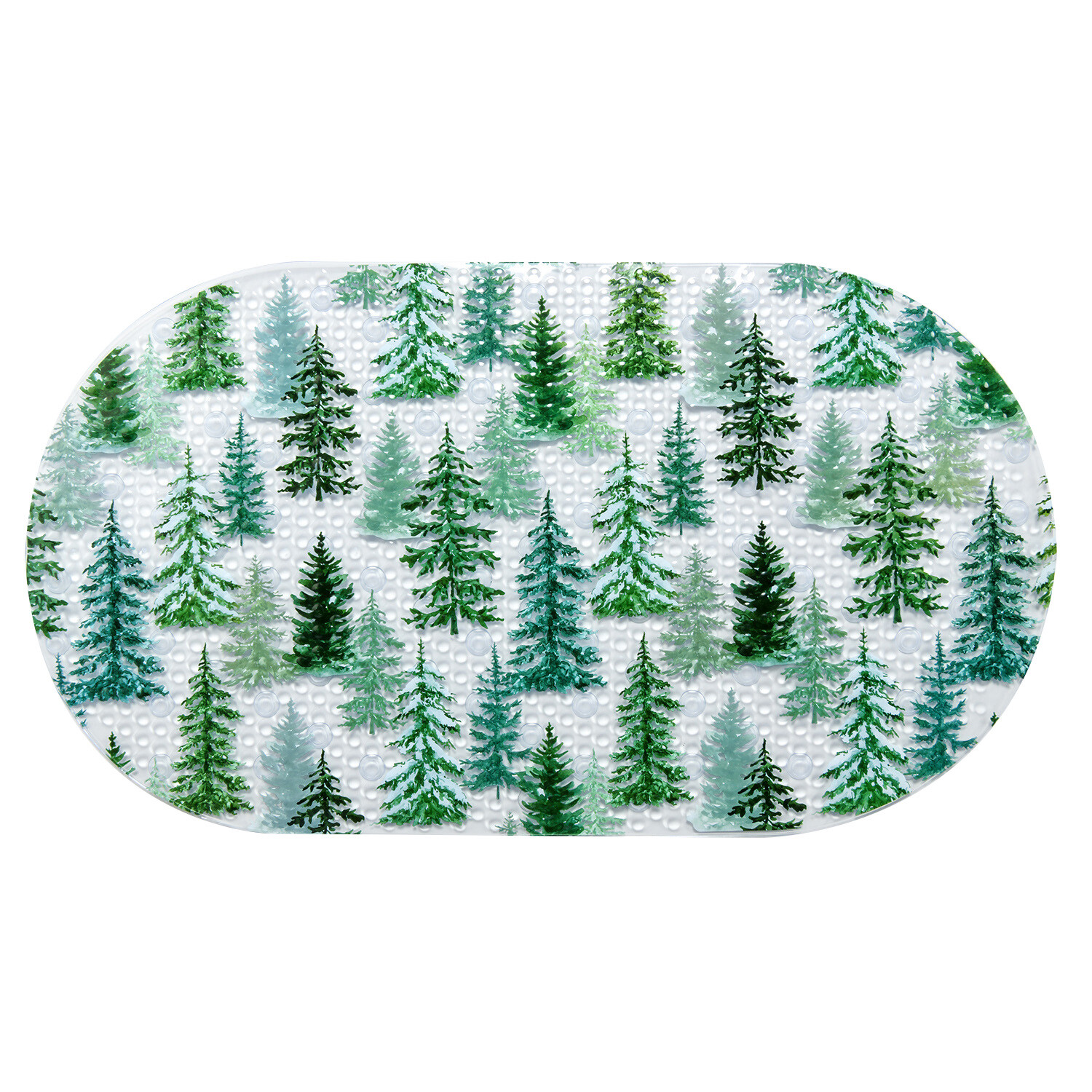 Frosty Forest PVC Bath Mat Image 1