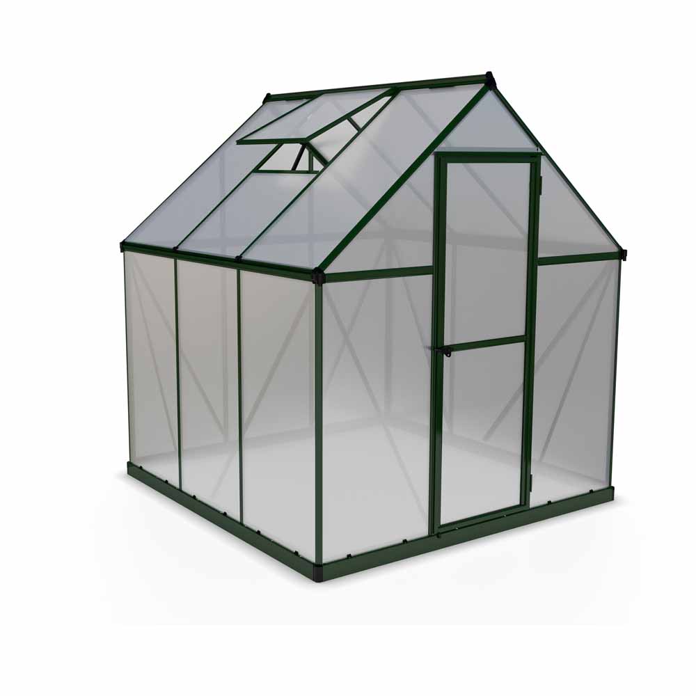 Palram Mythos Green 6 x 6ft Greenhouse Image 1