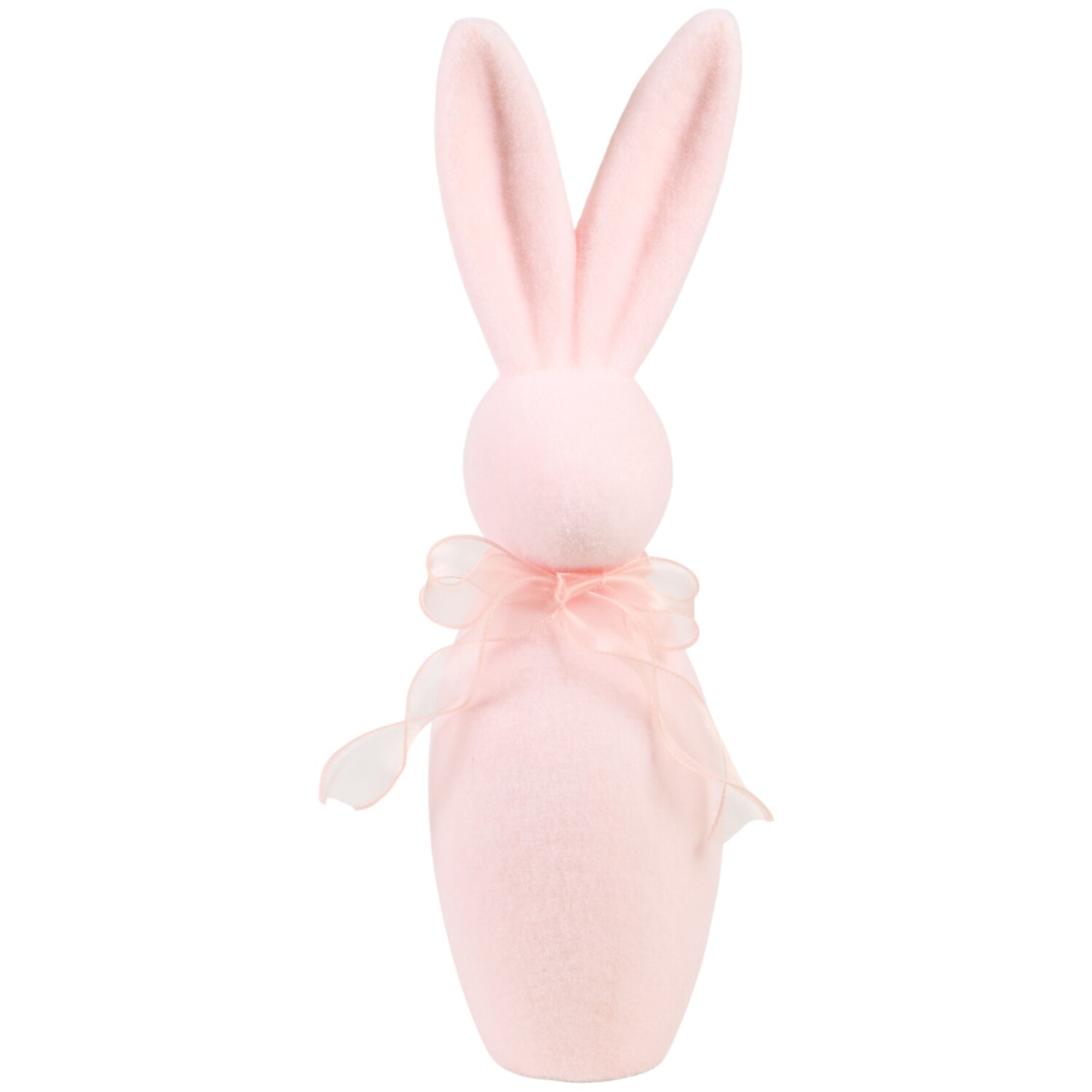 Pastel Flocked Bunny Ornament Image 4