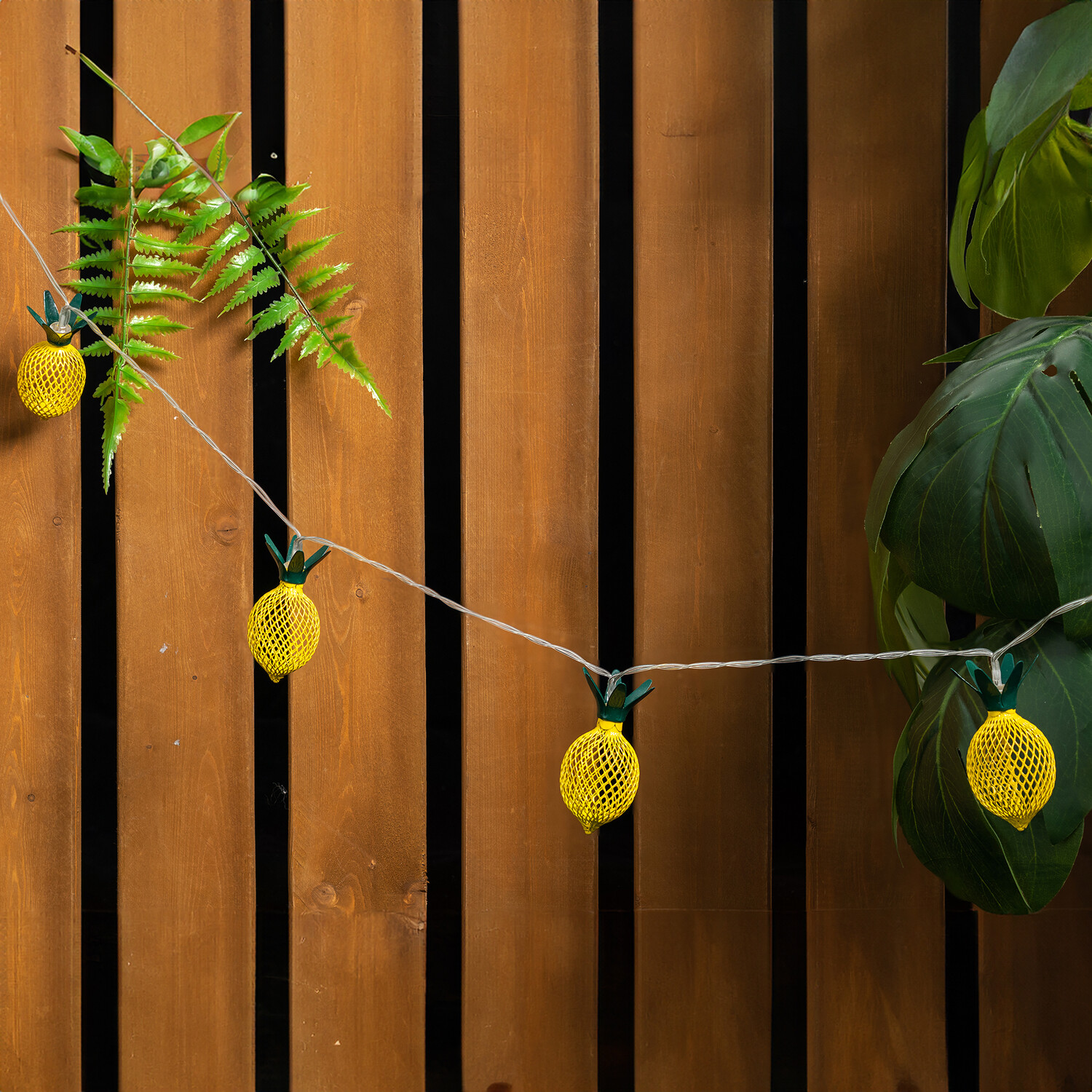 10 LED Solar Metal Fruit String Light Image 2