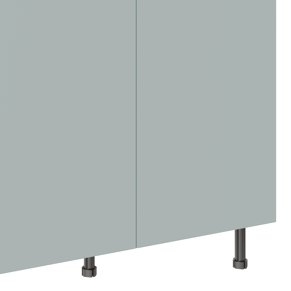 Kitchen Kit Slab Supermatt Aquamarine Base Kitchen Cabinet Flatpack 900mm Image 3