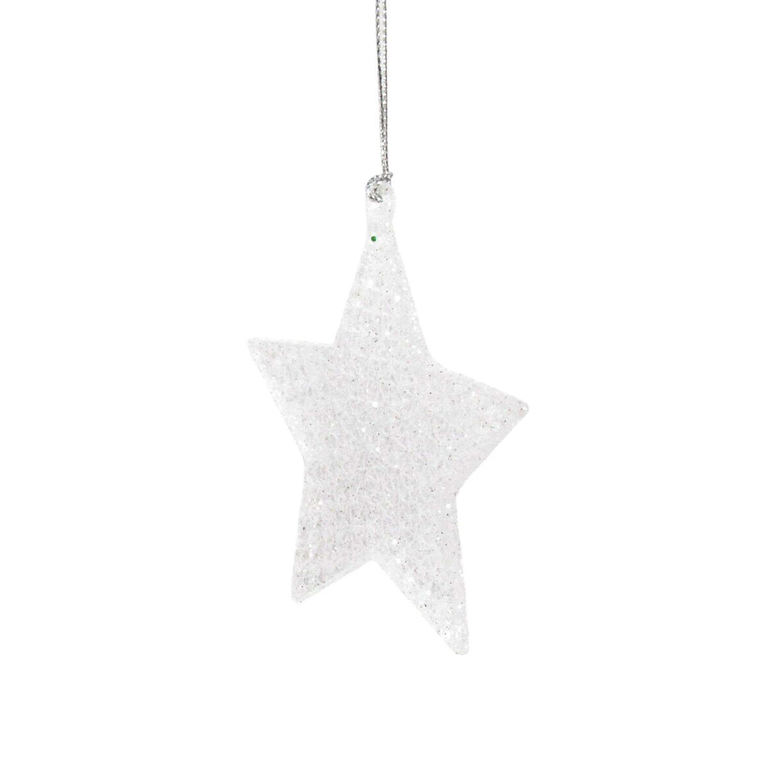 Frosted Glitter Star Green or White Image 3