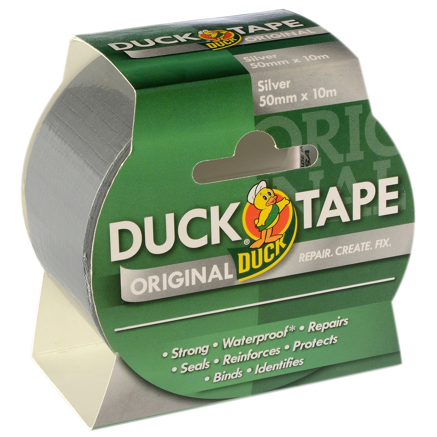 Duck 50mm x 10m Silver Tape Image 2