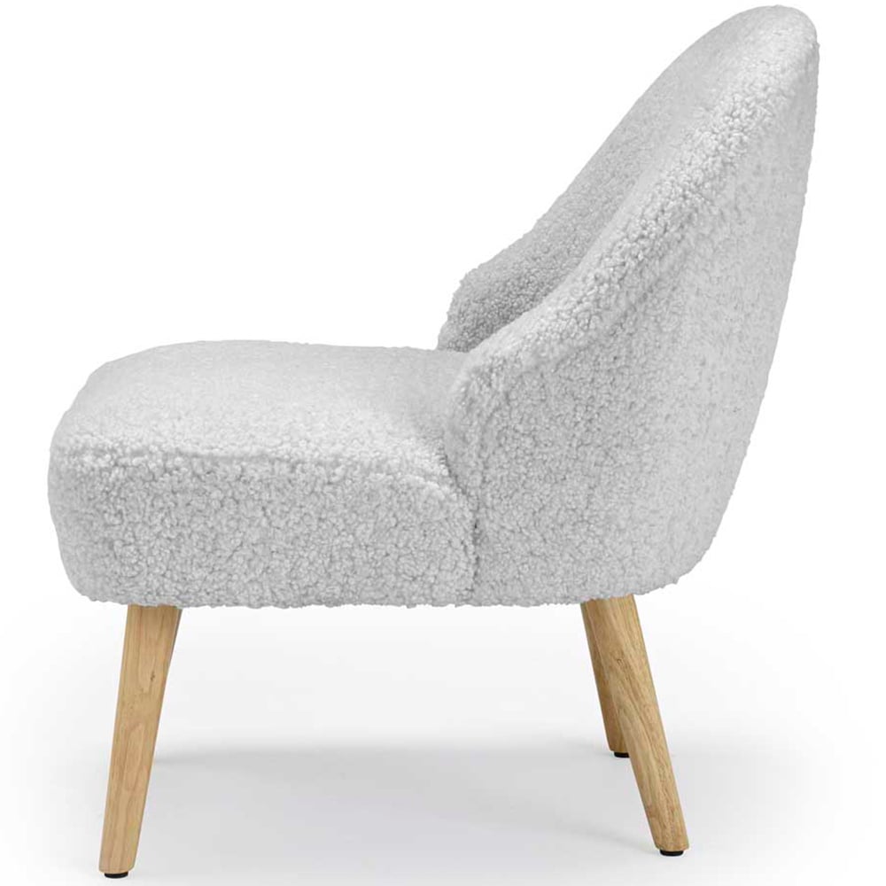 Ted Grey Boucle Accent Chair Image 3