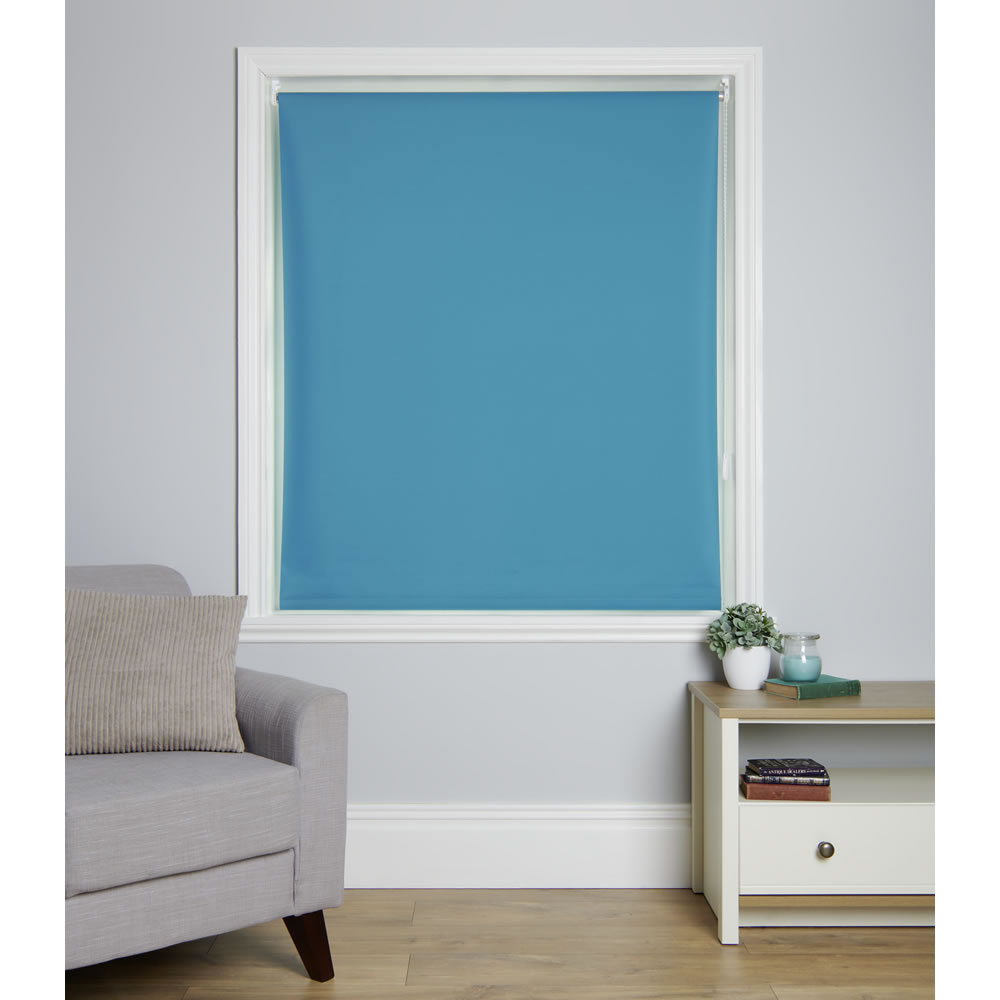 Wilko B/out Blind Teal 180 x 160cm Image 2