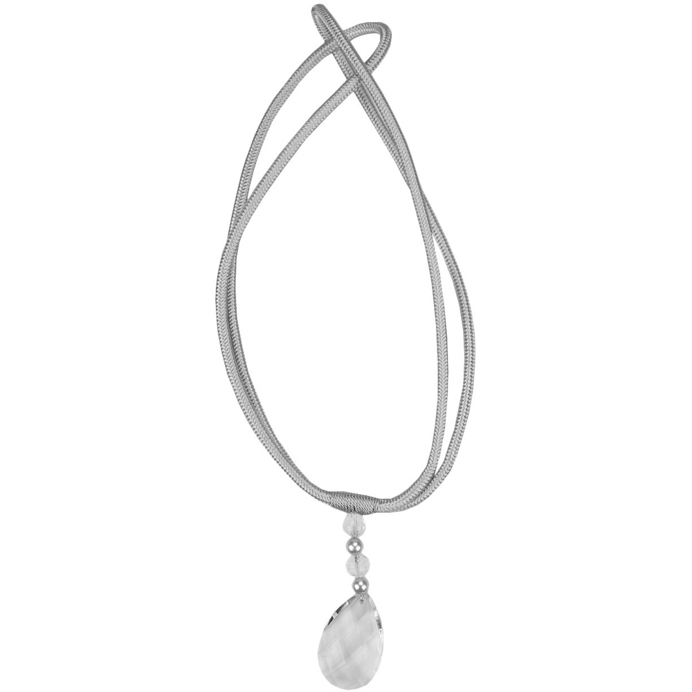 Elegant Teardrop Tieback - Silver Image