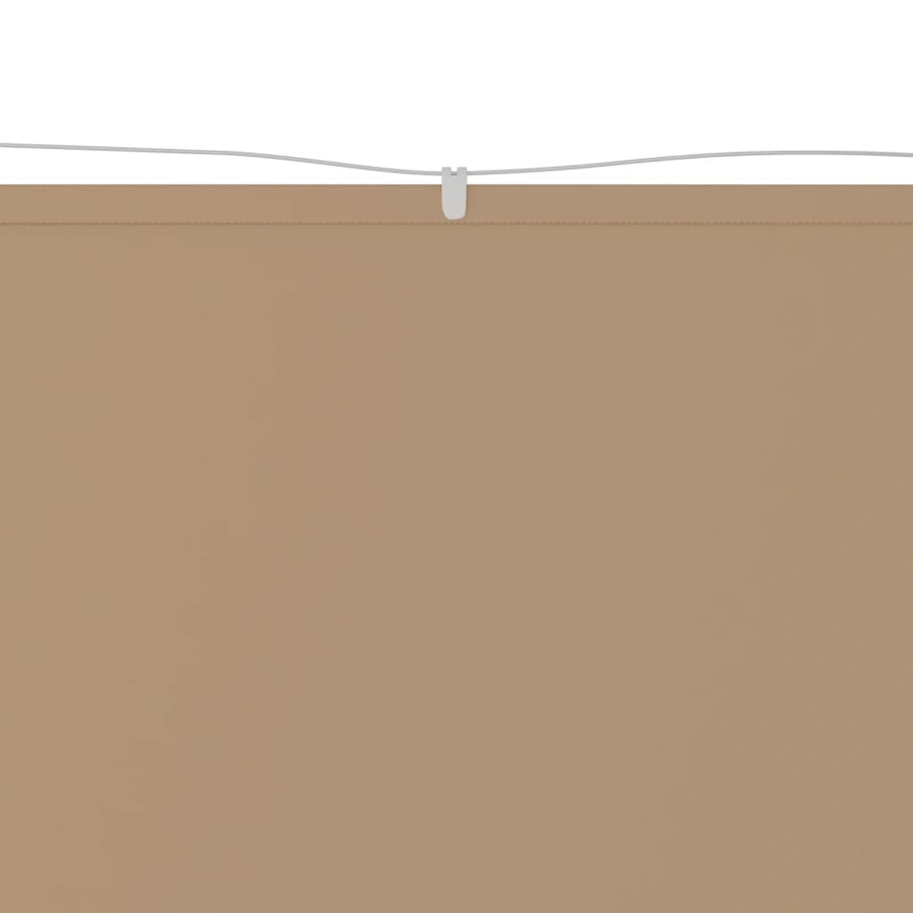 vidaXL Taupe Oxford Fabric Vertical Awning 1.4 x 4.2cm Image 5
