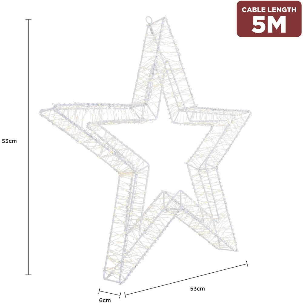 Charles Bentley Light Up Christmas Star 50cm Image 6