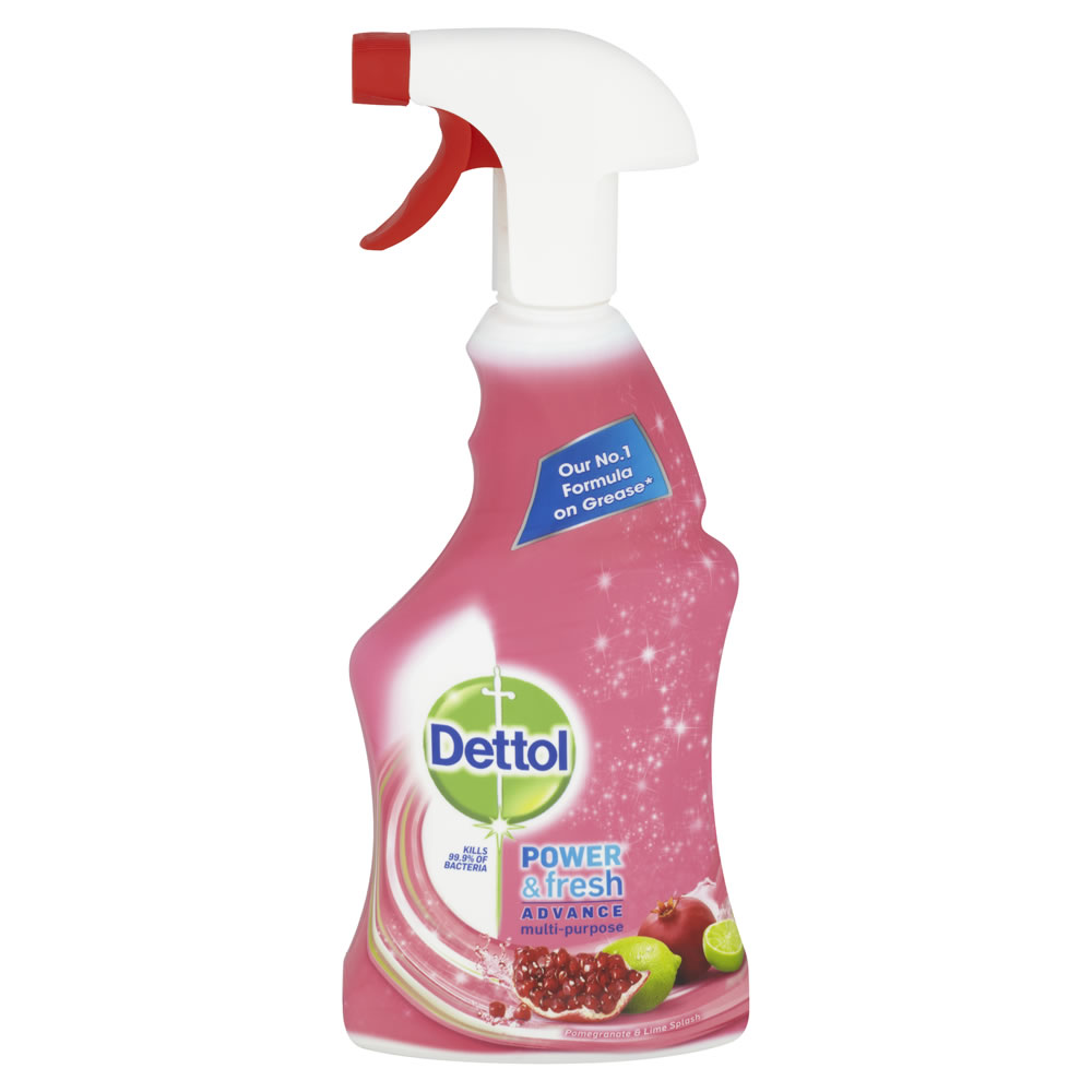 Dettol Power & Fresh Multi Purpose Spray          Pomegranate and Lime Splash 500ml Image